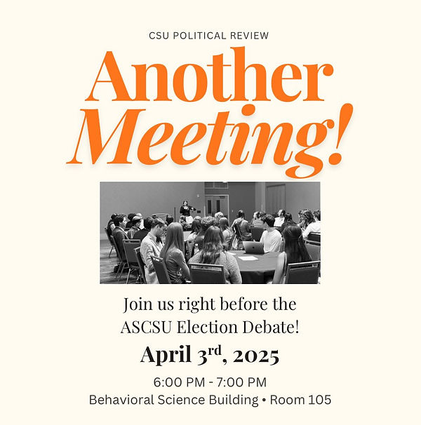 Another Meeting, before the ASCSU election debate, April 2025