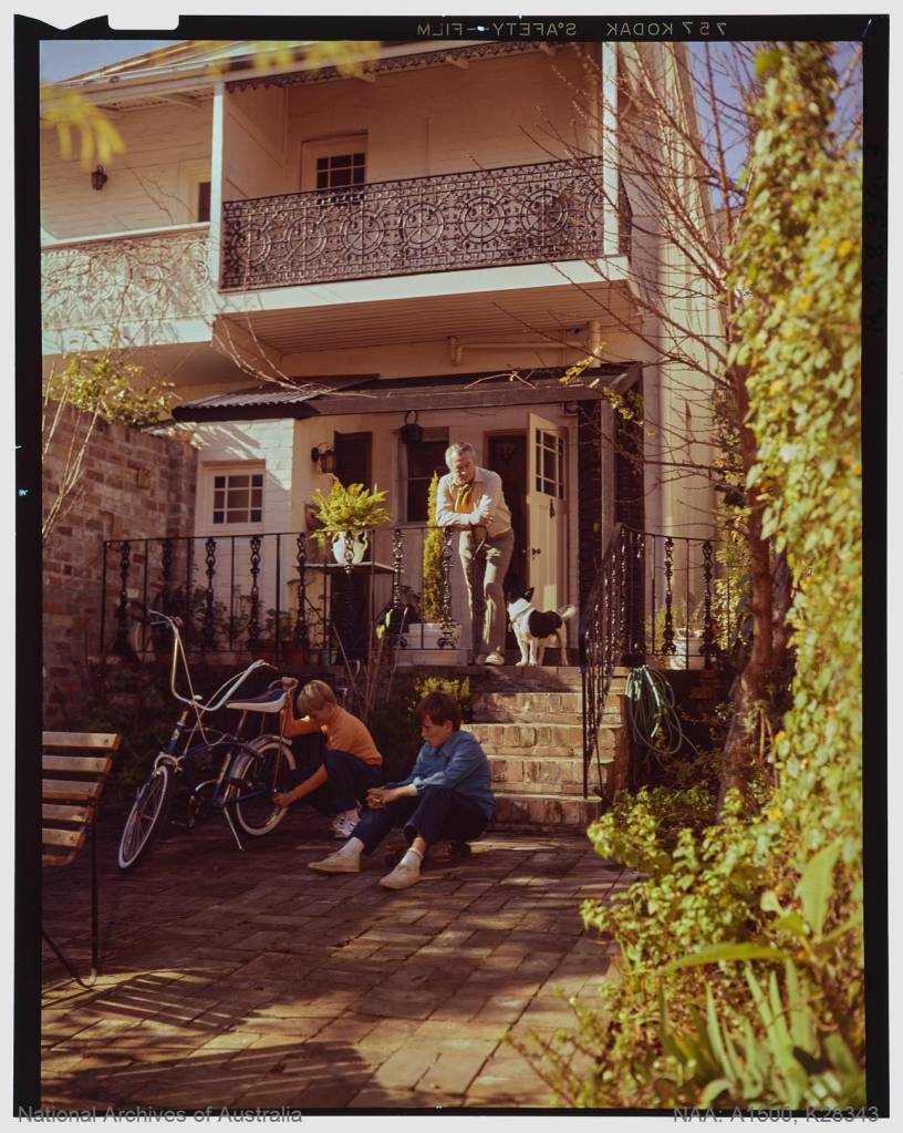 Terrace houses in the Paddington area, Sydney, 1971
