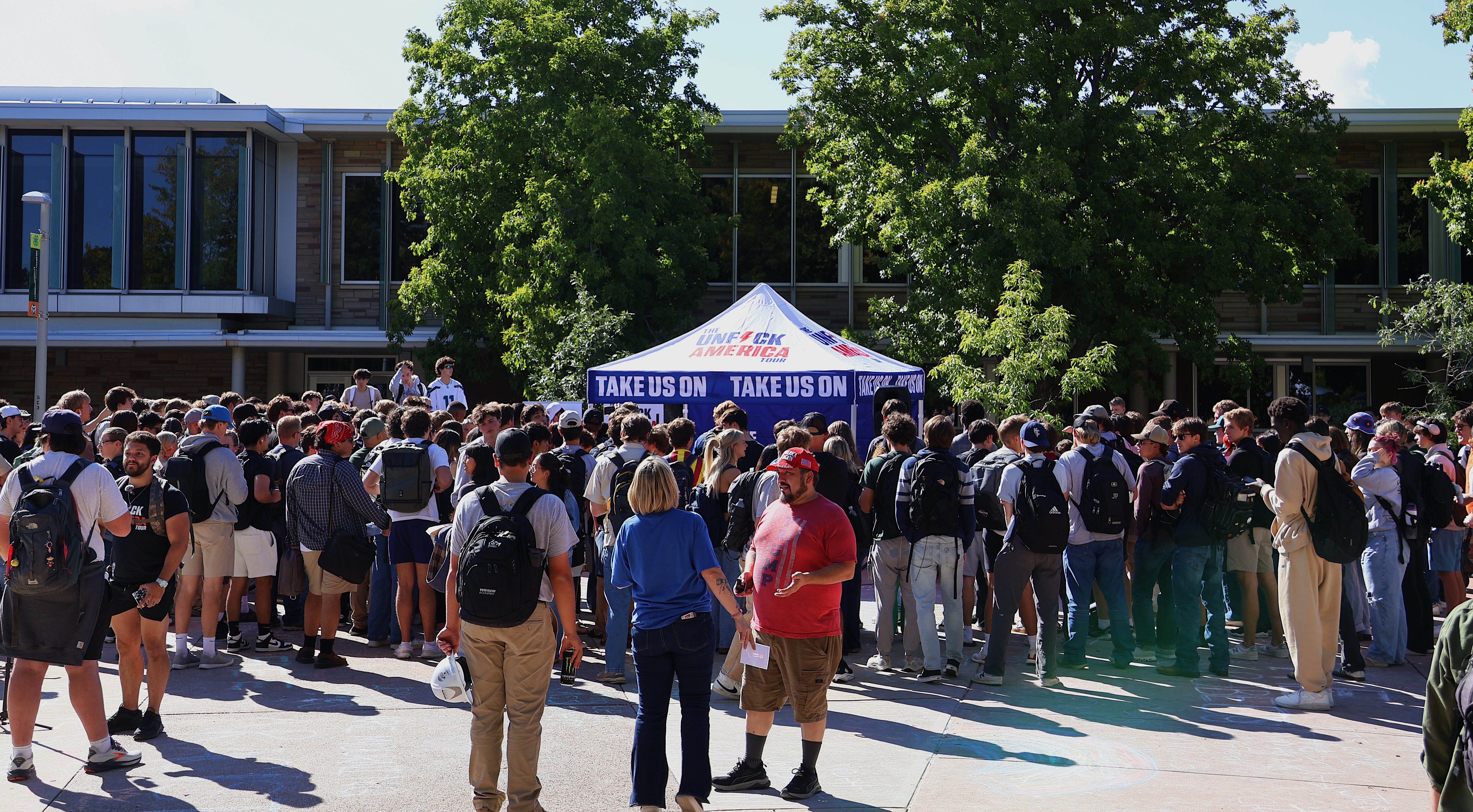 Crowd gathered at Colorado State University, September 18, 2025